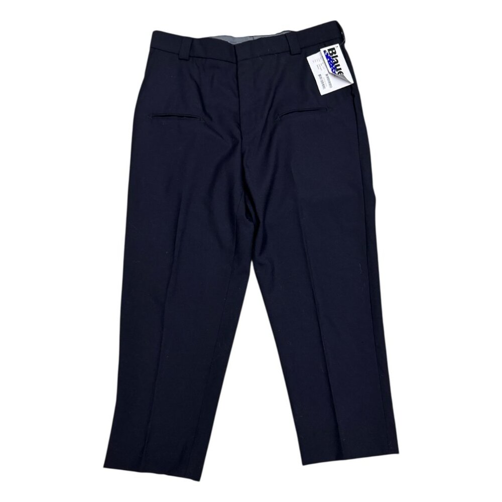 NWT - BLAUER 8-Pocket Wool Blend Trousers Navy Blue Work Pants Mens 40x30